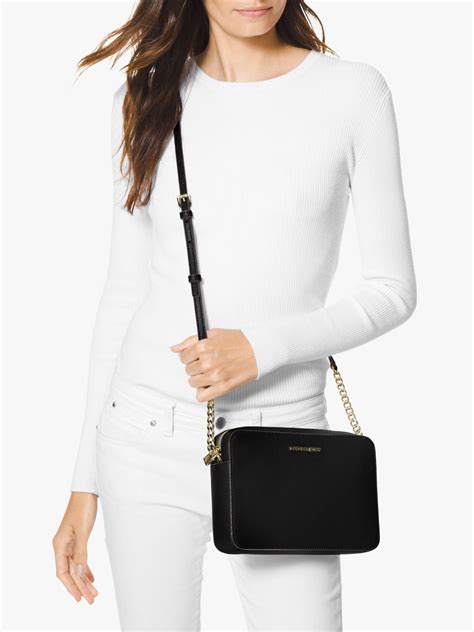 michael kors jet set large saffiano crossbody bag|Michael Kors jet set.